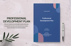 Sample Professional Development Plan Template