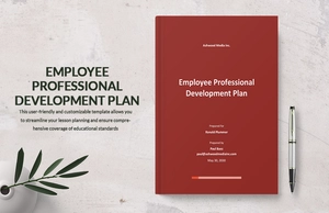Employee Professional Development Plan Template
