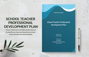 School Professional Development Plan Template
