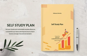 Self Study Plan Template