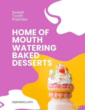 Dessert Bakery Flyer Template