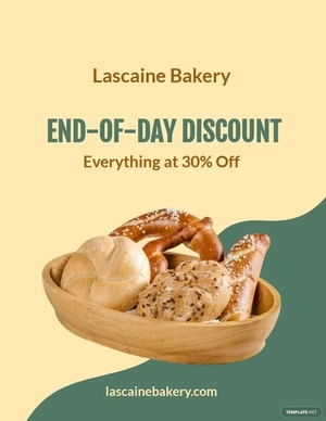 Bakery Discount Promotion Flyer Template