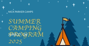 Free Camping Program Facebook Post Template to Edit Online