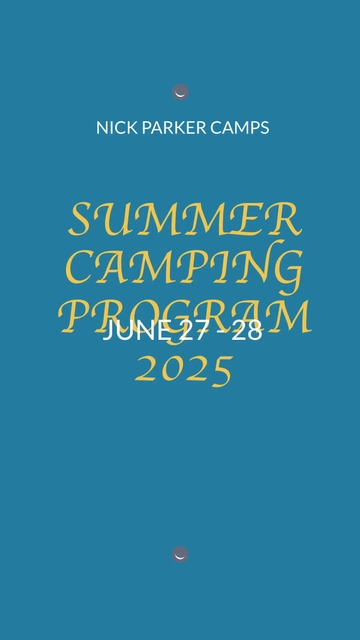 Free Camping Program Instagram Story Template to Edit Online