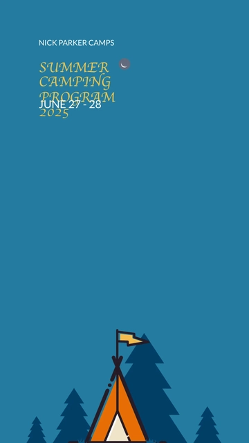 Free Camping Program Snapchat Geofilter Template to Edit Online