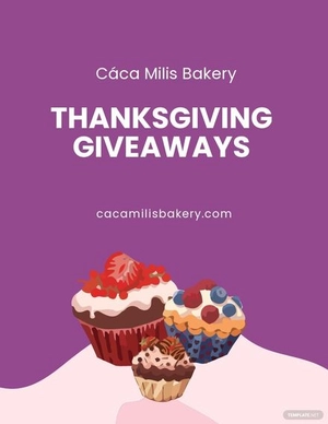 Bakery Giveaway Flyer Template