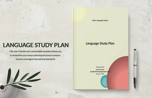 Language Study Plan Template