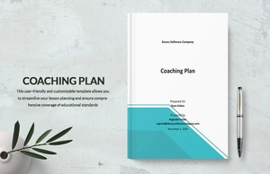 Simple Coaching Plan Template Simple Coaching Plan Template
