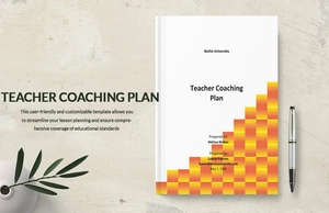 Teacher Coaching Plan Template