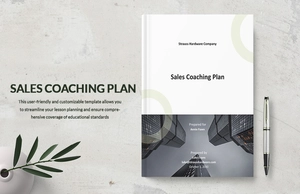 Sales Coaching Plan Template Sales Coaching Plan Template