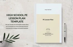 High School PE Lesson Plan Template
