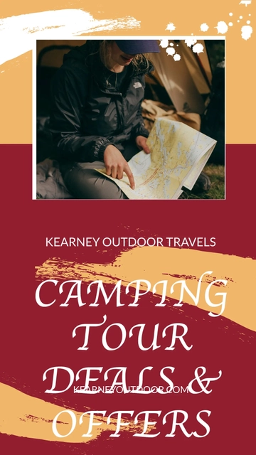 Free Camping Tour Offer Whatsapp Post Template to Edit Online