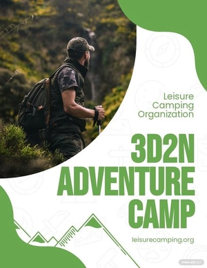 Adventure Camp Flyer Template