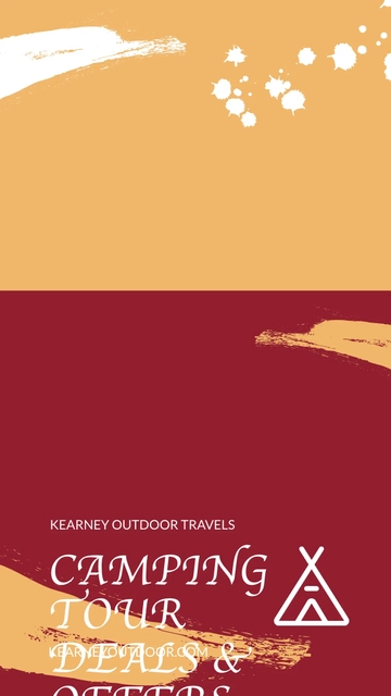 Free Camping Tour Offer Snapchat Geofilter Template to Edit Online