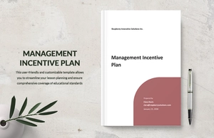 Management Incentive Plan Template