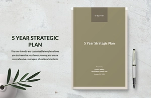 5 Year Strategic Plan Template