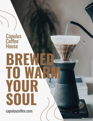 Coffee Shop Advertisement Flyer Template