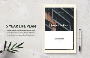 5 Year Life Plan Template