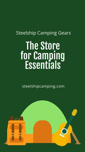 Free Camping Essentials Whatsapp Post Template to Edit Online