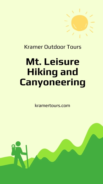 Free Hiking Tour Instagram Story Template to Edit Online