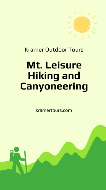 Free Hiking Tour Whatsapp Post Template to Edit Online