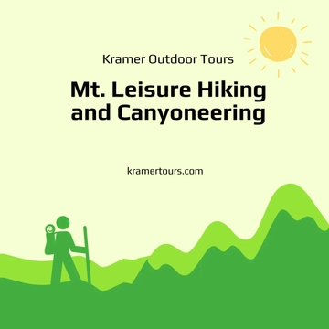 Free Hiking Tour Linkedin Post Template to Edit Online