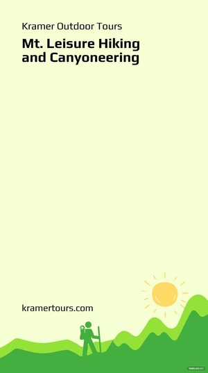 Free Hiking Tour Snapchat Geofilter Template to Edit Online