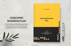 Coaching Business Plan Template Coaching Business Plan Template