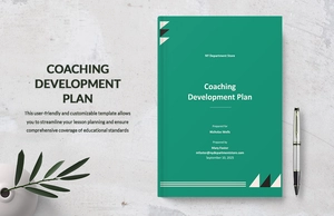 Coaching Development Plan Template Coaching Development Plan Template