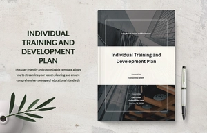 Individual Training and Development Plan Template