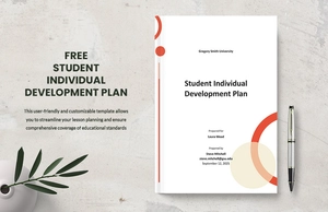 Student Individual Development Plan Template