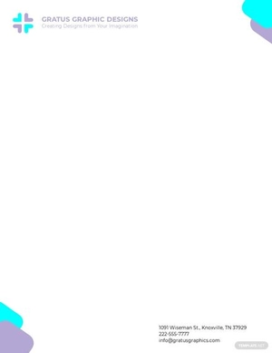 Graphic Design Letterhead Template