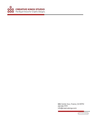 Minimalist Graphic Design Letterhead Template