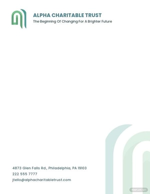 Charitable Trust Letterhead Template Charitable Trust Letterhead Template