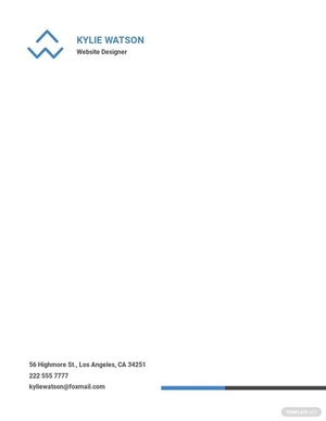 Website Designer Letterhead Template