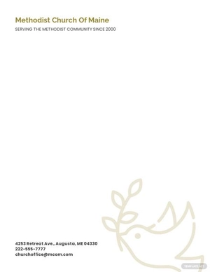 Methodist Church Letterhead