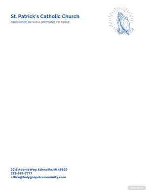 Catholic Church Letterhead Template