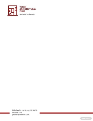 Architecture Official Letterhead Template