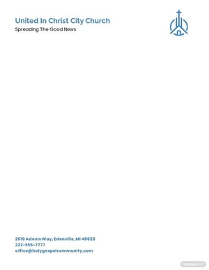 City Church Letterhead Template
