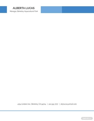 Simple Personal Letterhead Template