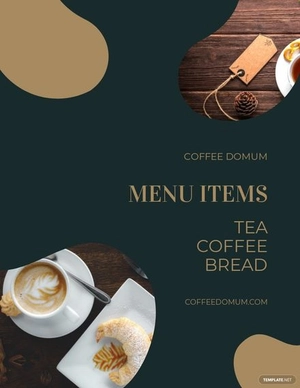 Cafe Menu Flyer Template