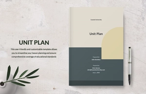 Unit Plan Template