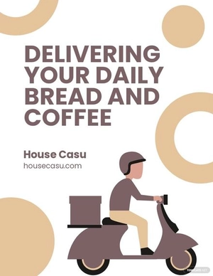Cafe Delivery Flyer Template