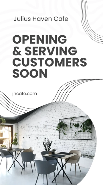 Free Cafe Opening Announcement Instagram Story Template to Edit Online