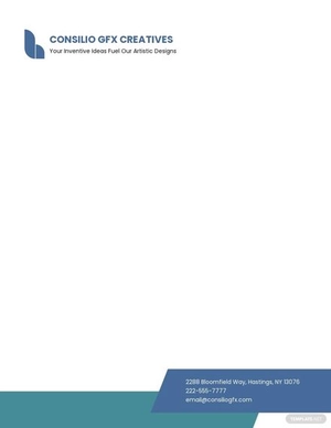 Graphic Design Company Letterhead Template