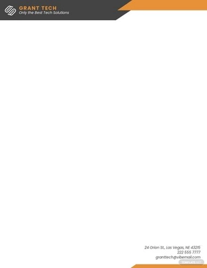Simple Technology letterhead template