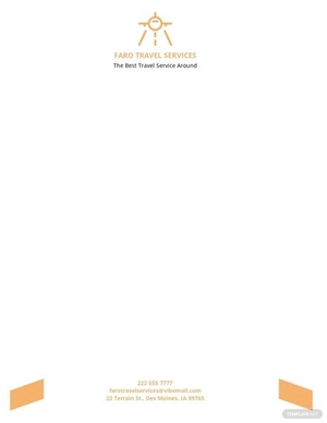 Travel Services Letterhead Template