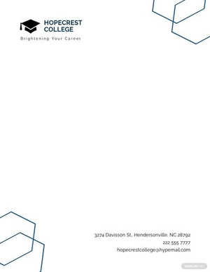 Sample Graduation Letterhead Template