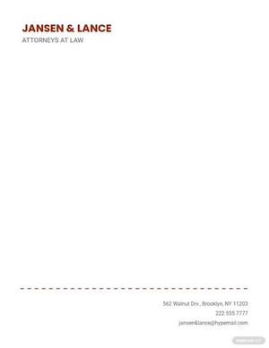 Sample Attorney Letterhead Template