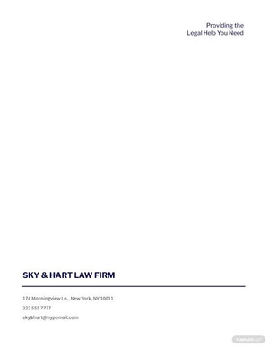 Attorney Firm Letterhead Template